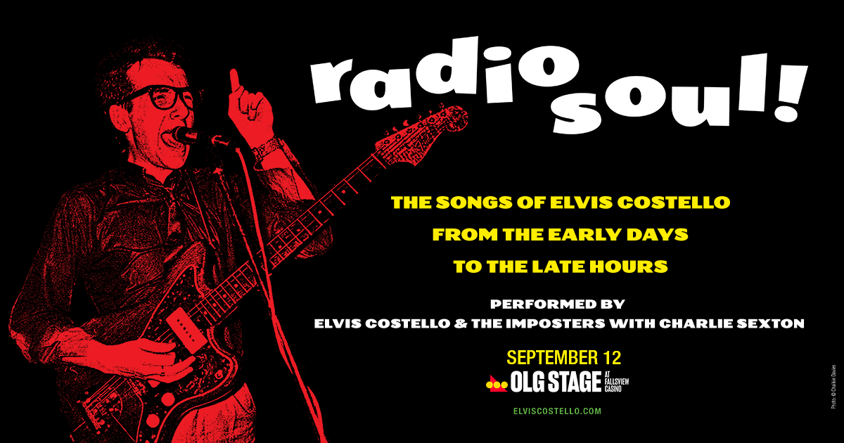 Elvis Costello & The Imposters with Charlie Sexton promotional poster